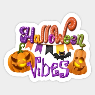 Halloween vibes Sticker